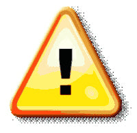 Warning icon for PDF document