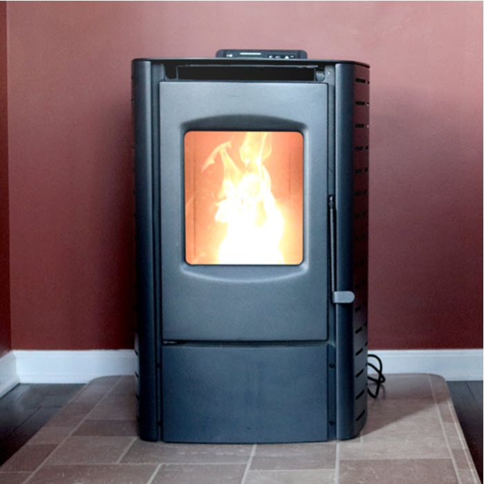 Master Forge 800-sq ft Pellet Stove with 30-lb Hopper (EPA